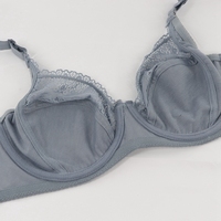 Beauwear damska kwiecista koronka biustonosze perspektywa biustonosz z fiszbinami seksowna bielizna Plus rozmiar Bralette duża miseczka 36-46 D DD E DDD F 3